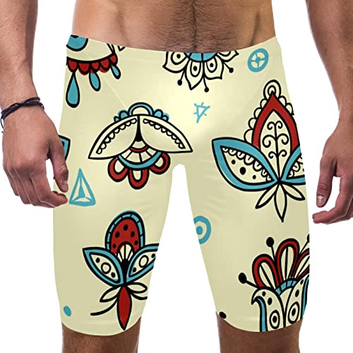 Pantalones cortos de natación Boho Ethnic de HUI JIN SHOP para playa y piscina de hombre
