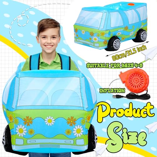 Disfraz Inflable Niño Perro Bus Halloween 3D miniatura 3