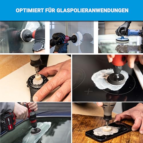 Glass Polish 14054 GP-PRO Glaspoliturpaste zum professionellen Polieren aller Glasoberflächen – 2,3 Mikron – 100 ml
