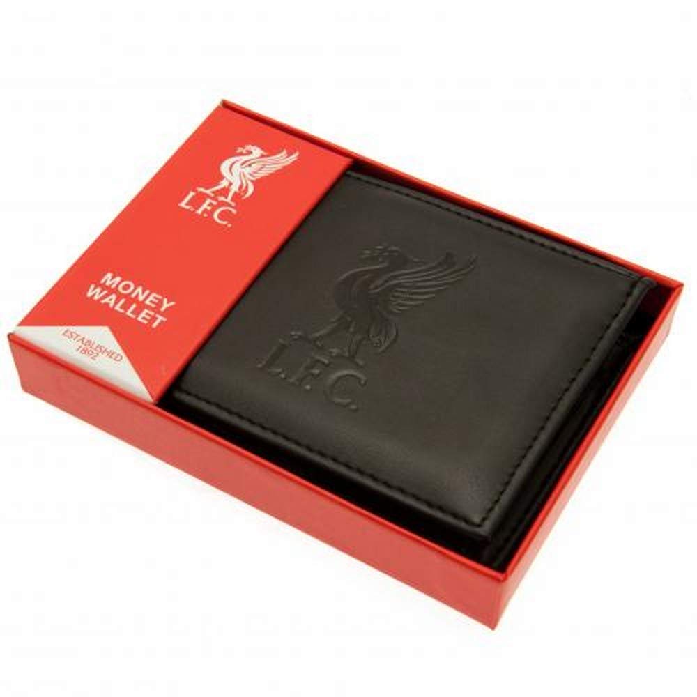 Portfel z wytłaczaną nazwą Liverpool FC, Czarny, Jeden rozmiar, Nowoczesny