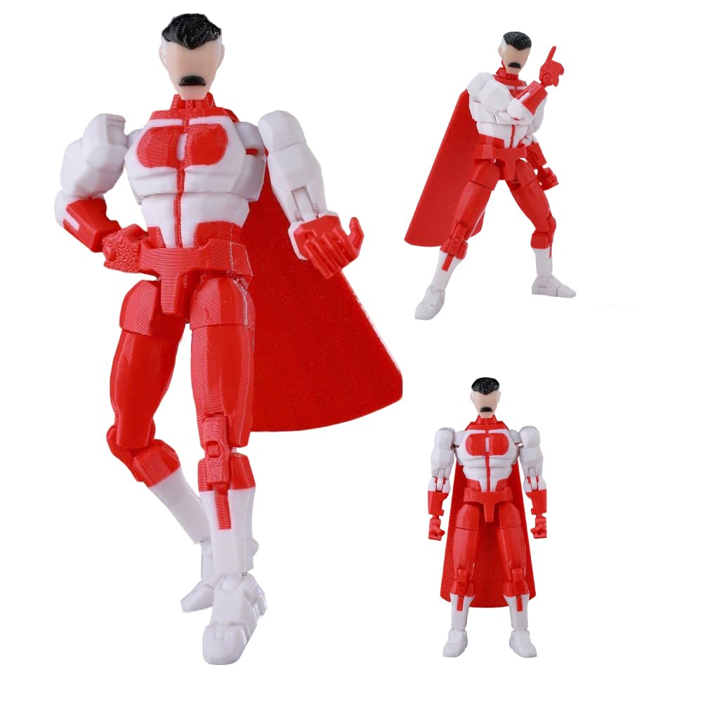 Jiumaocleu Nolan Grayson Action Figure Atom Eve/Nolan Grayson/Omni Man Movable Joints Figures 3D Printed Figures Collectible Figurine Desktop Decoration Gift 13.5CM — image 1