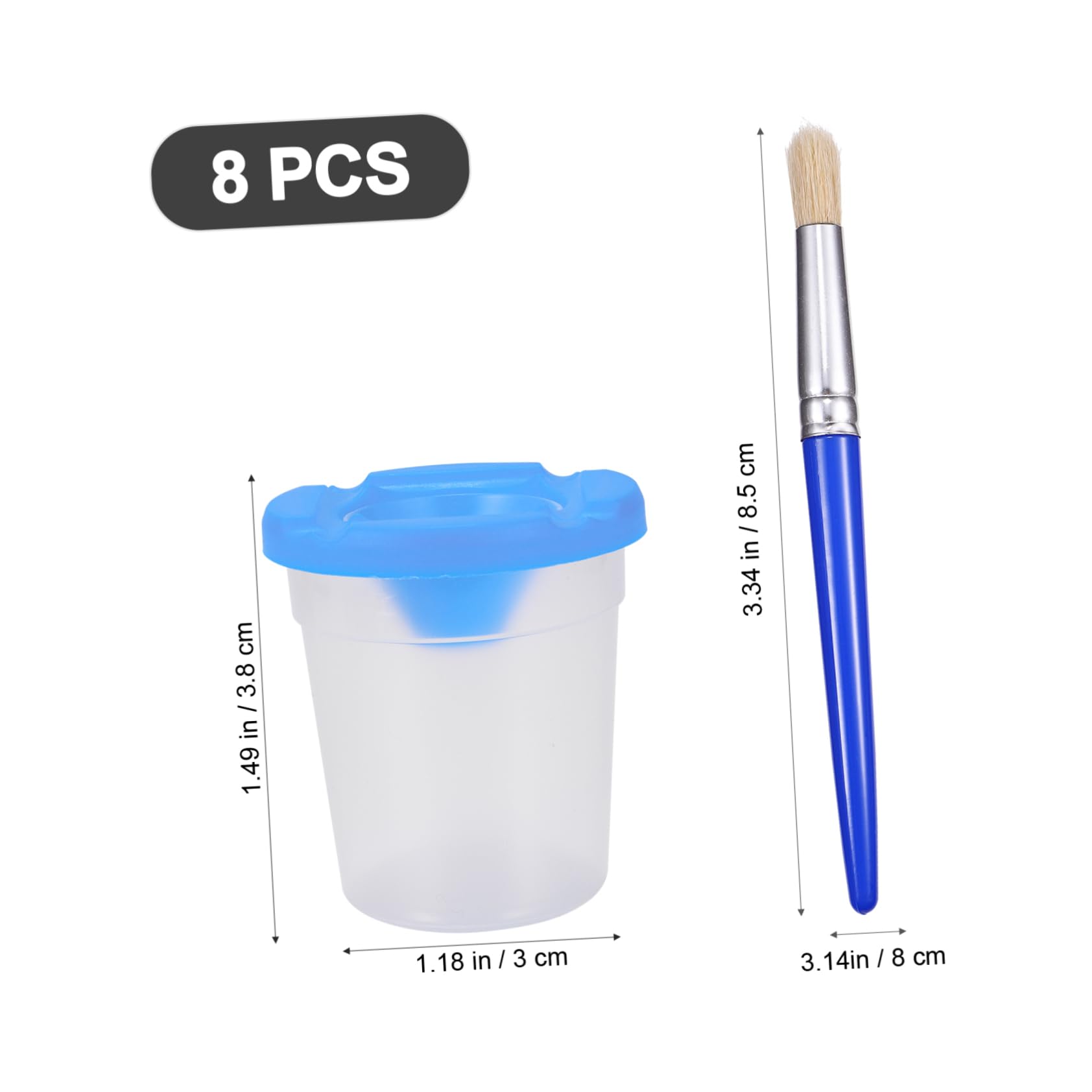 ibasenice Kids Painting Set 4 Paint Cups Washable Paint Kids for Toddlers Beginners