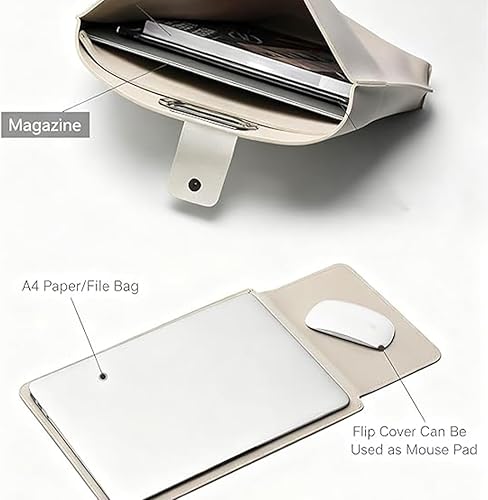 Miniatura 7 de El juego de 2 piezas sofisticado juego de portátil y bolso de cuero impermeable para negocios, bolso de trabajo resistente al agua para mujeres