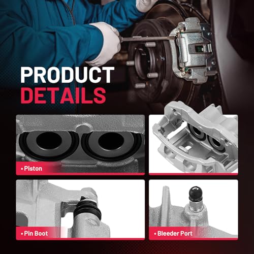 Image of BDFHYK 2pcs Rear Disc Brake Caliper Assembly with Bracket Compatible with Ford Excursion 2000-2005 5.4L V8 /6.0L V8 /6.8L V10 /7.3L V8, Compatible with Ford F-250 Super Duty 2000-2004 5.4L V8 /6.0L V8