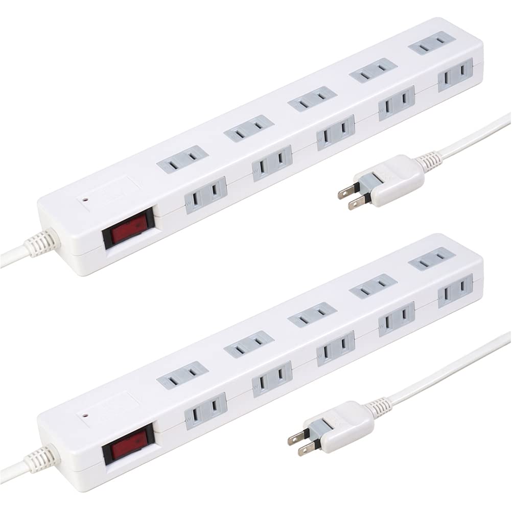 Amazon.co.jp: スタイルド 雷ガード ブレーカー付 10個口 電源タップ