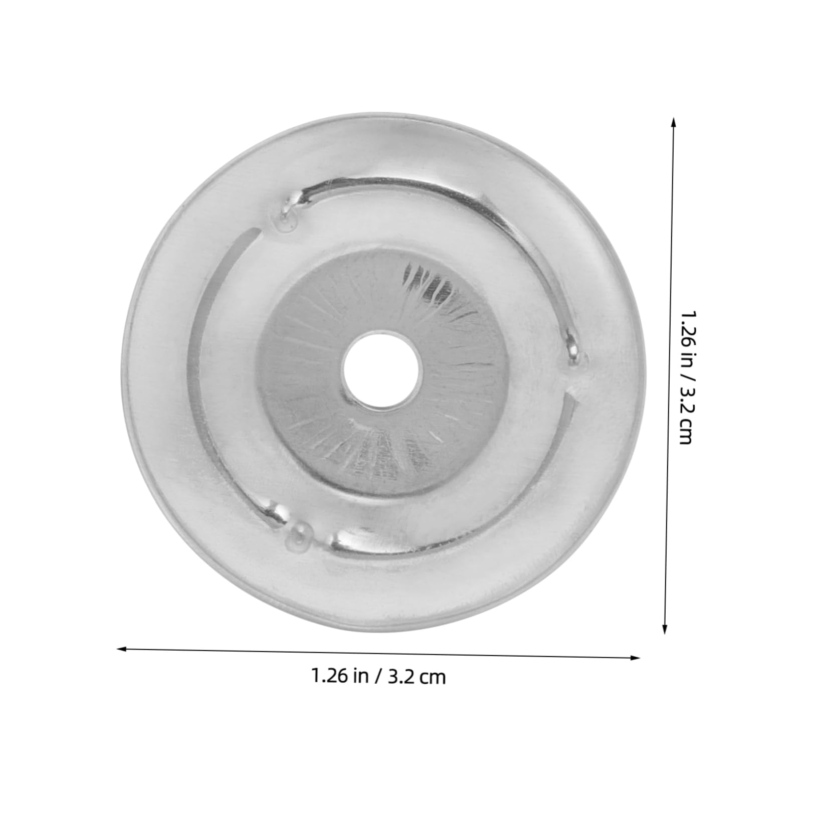 FUNOMOCYA Replacement Accessories for Drums 50pcs Cymbal Tambourine Ring Stainless Steel Bells for Events