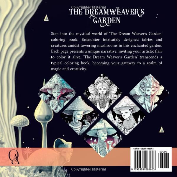 Miniatura 2 de The Dream Weaver's Garden Whimsical Coloring Therapy For Teens & Adults - Vol 1 (Black and White Edition)