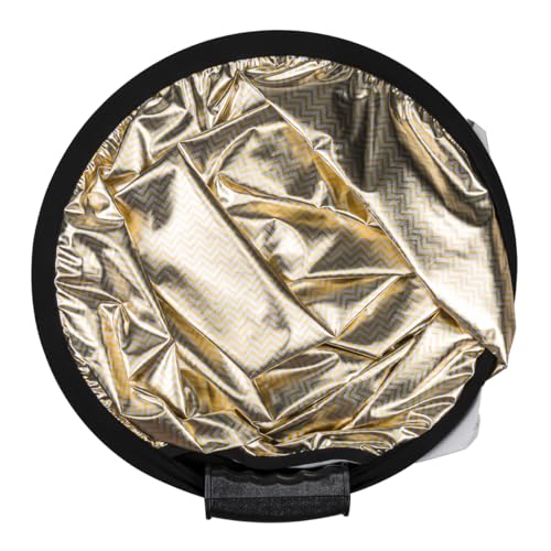 Image of Glow Circular Collapsible Reflector with Handles (52 inch, Wave Gold /White)