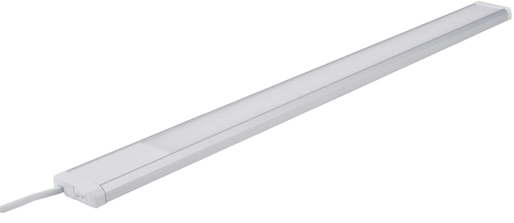 ChiliTec LED Unterbauleuchte Lichtleiste 60cm 230V Comprido 3 Stück | 1280 Lumen, 10Watt, 1,5m Kabel mit Schalter Beleuchtung für Küche Arbeitsfläche Licht Warmweiß