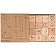 Namvo 16-teiliges Stempelset aus Holz, Mond und Stern, dekoratives Stempelset aus Holz, Universum, Planet, Stempel für DIY, Basteln, Kartenherstellung, Kalender