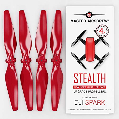 Preisvergleich Produktbild Master Airscrew Verbesserte DJI-Spark-Stealth-Propeller (Rot)