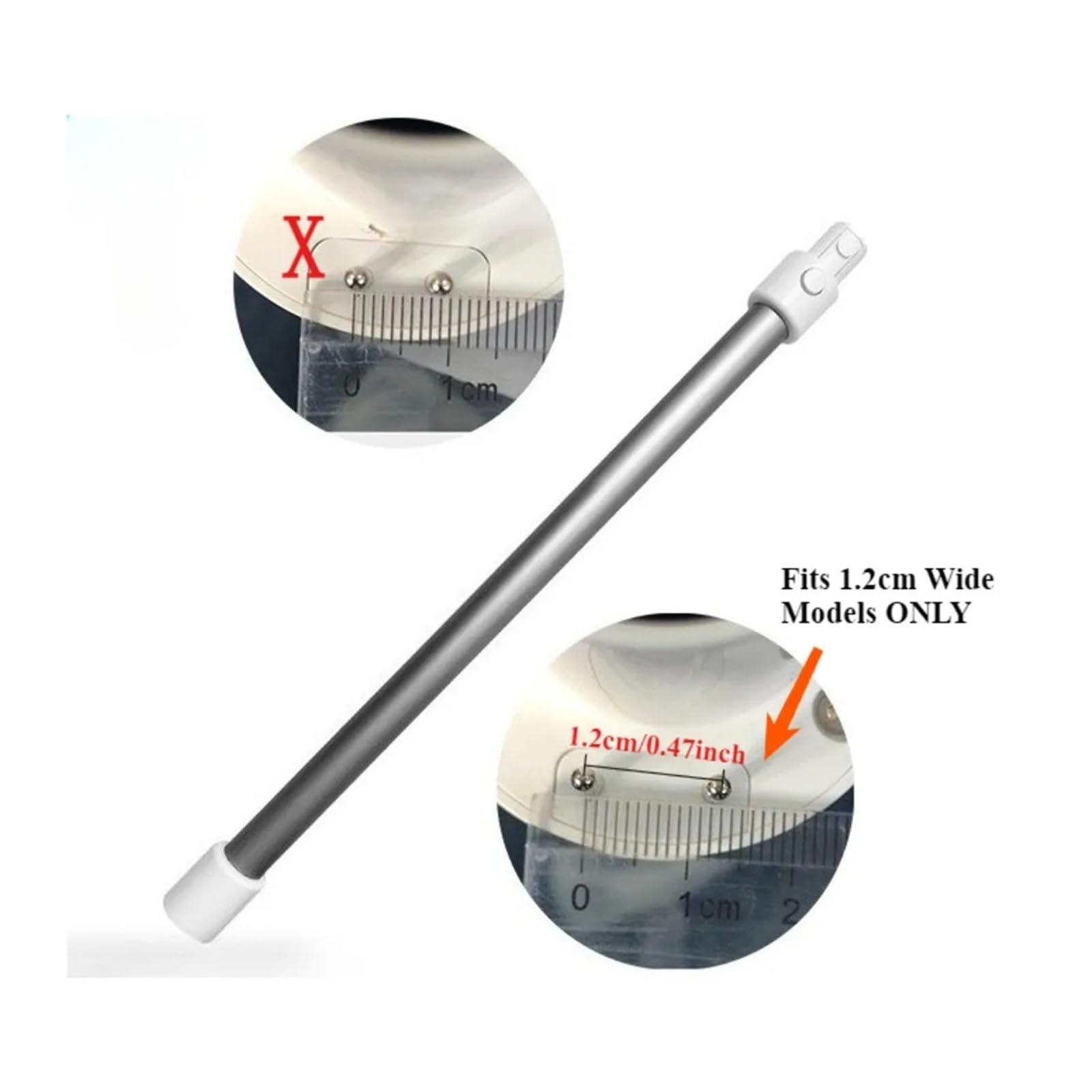 Varilla De Extensión De Tubo Conductor De Metal Universal, Compatible Con Aspiradoras Dreame,H10 / T20 / R20 R30 Z30 Z40 V9-V16(A-Black)