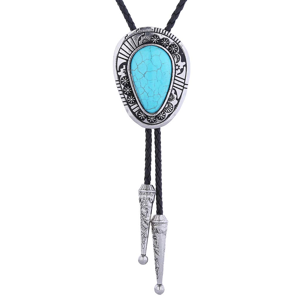 Cravatta Bolo Wolf - Cravatta Bolo in pelle da cowboy/cowgirl western - Italia