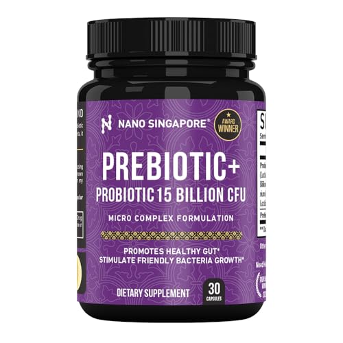 Prebiotic with Probiotics 15B CFU - Allergen Free Promotes Gut Health and Support Immunity