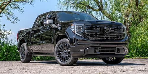 Image of 2pack OEM 2019-2026 6.2L V8 Vent Emblem Right Left 3D Nameplate Badge Replacement for Sierra 1500 86532094 85160723 (Gloss Black)