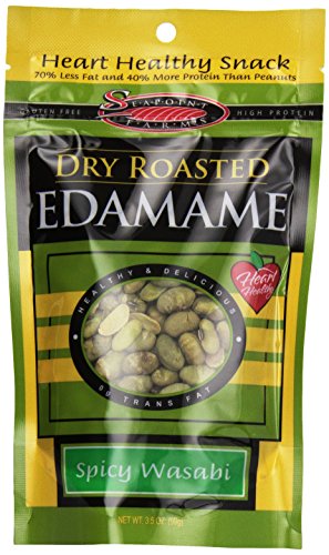 Seapoint Farms, Edamame, Dry Roasted Wasabi, Low Fat, 3.5 oz