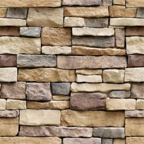 Comparison: Best Wallpaper For Kitchen Backsplash 10 Yancorp 18"x120" Brick Wallpaper Peel and Stick Modern Stone Contact Paper Backsplash Self-Adhesive Wall Paper Kitchen Bedroom Accent Wall Brown Beige Removable Wallpaper