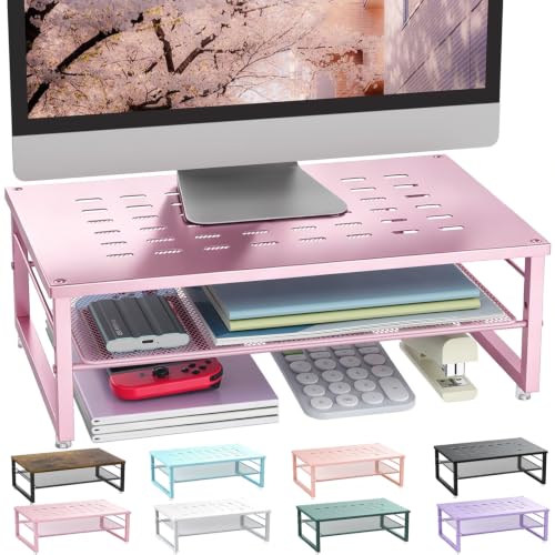 Image of gianotter 2-Tier Metal Monitor Stand Riser