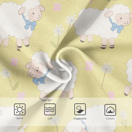 Girls' Underwear Cute Sheep Yellow Toddle Brief Panties 203012073
