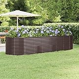 📢【Résistant à la corrosion】Corps robuste : fabriqué en acier enduit de poudre, ce pot de jardinière est extrêmement robuste et durable.Matériau de première qualité : le pot à fleurs est thermolaqué contre la rouille et la corrosion.