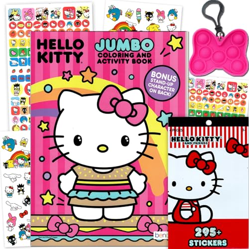 Hello Kitty Coloring Activity Book and Sticker Set for Kids