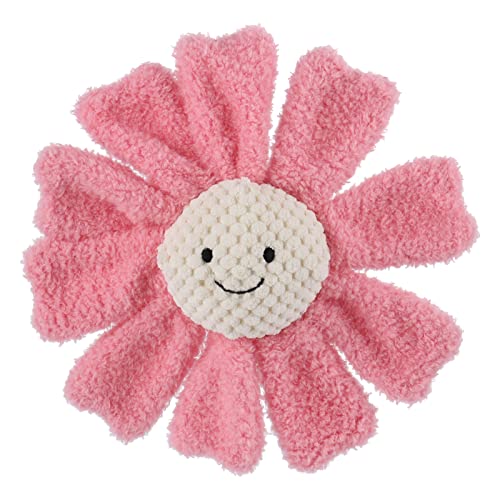 Apricot Lamb Baby Lovey Sunflower Soft Rattle Toy, Plush Stuffed Flowers for Newborn Soft Hand Grip Shaker Over 0 Months (Pink Sunflower, 8.5 Inches) image 5