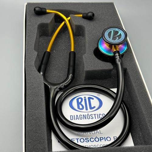 Estetoscópio Bic Eternity III Black Rainbow ES1523 - Excelente Au...