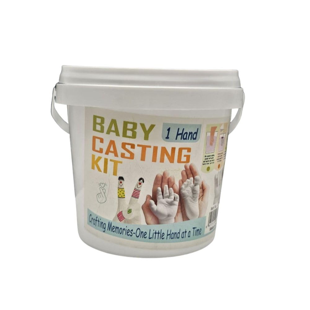KKRUPASAGAR MART Baby Casting Kit, Skin-Safe & Non-Toxic Baby Hand and Foot Casting Kit, Crafts, Sculpting, Molding, 2 Adult, Paints, Personalised Keepsake, Gifts for New Mums & Dads.-picture-22