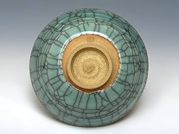 Ｔ９１　茶碗　『七官青瓷　茶碗』『松本為佐視作』　共箱　抹茶碗　茶道具 Amazon.co.jp: 松本為佐視 (造) 七官青磁茶碗 共箱 しおり