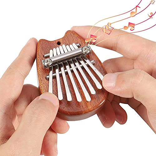 Yakida Mini Kalimba 8 touches, piano à pouce en bois massif, piano à pouce musical Marimba portable avec cordon, cadeau… - Les Beatles, Paul McCartney, John Lennon, RIngo Starr, George Harrison Yakida Mini Kalimba 8 touches, piano à pouce en bois massif, piano à pouce musical Marimba portable avec cordon, cadeau… – Image 5