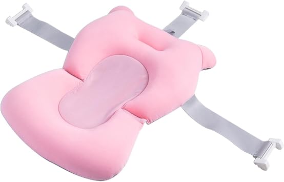 Baby Bath Cushion Bathtub Pad, Babybath Insert Support, Anti-Slip Baby Bath Cushion Mats Bathing Accessories for Toddler 0-12 Months