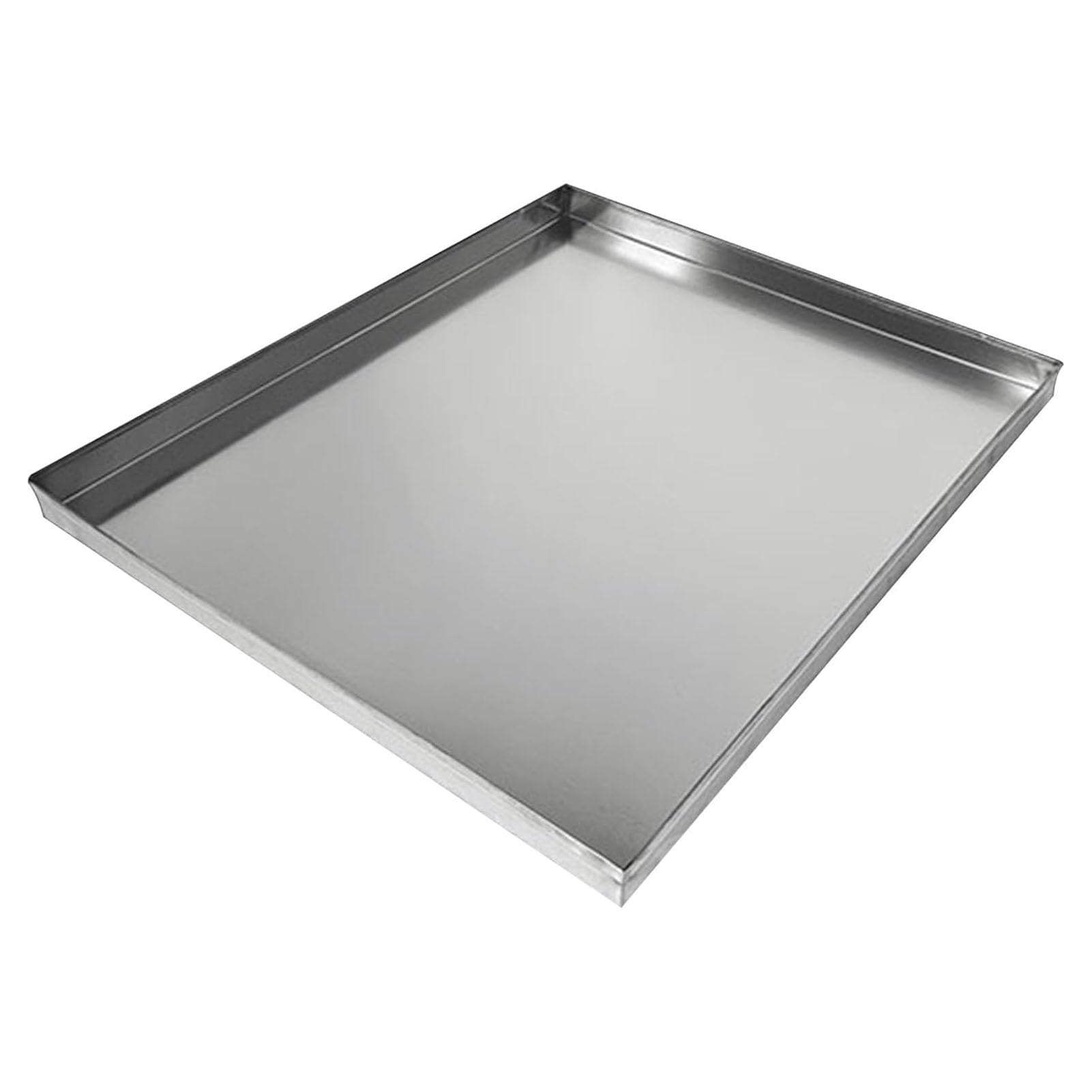 Bandeja de goteo de acero inoxidable para lavadora, protector de suelo con bordes elevados, bandeja de recogida de agua a prueba de fugas para máquinas de café y armarios de vino, 30 x 20 x 4 cm