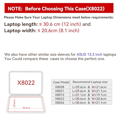 Image of Smatree Hard EVA Protective Sleeve Case Compatible for 13.3 inch ASUS Zenbook 13 OLED (UX325), for 14 inch Lenovo Yoga Slim 9i Copilot+PC, Waterproof and Anti-Shock Bag (X8022)