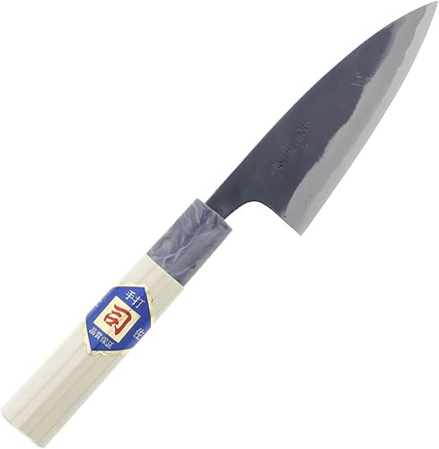 Miniatura 28 de Centro de distribución Tosa Hamono, cuchillo Tosa, Uchi negro, cuchillo Funayuki, acero blanco, No. 1 5.9 pulgadas (5.906 in)