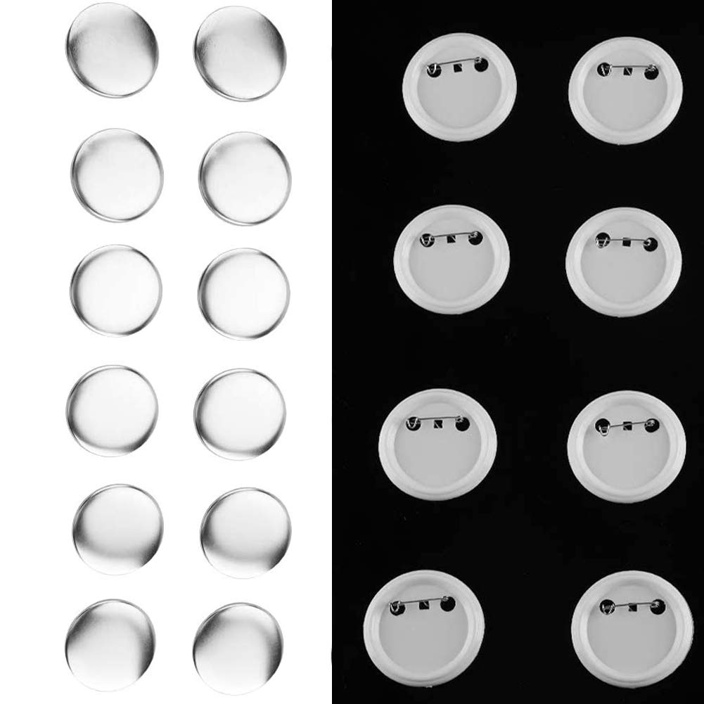 Pusta Szpilka Części Przycisku Cofania, 1000 szt. 58mm Button Maker Materiały Eksploatacyjne Przyciski Pokrywy Pusta Szpilka Części Przycisku Części Eksploatacyjne do Pro Button