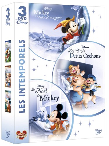 Les intemporels Disney : Les 3 petits cochons + Mickey et le haricot magique + Le Noël de Mickey - coffret 3 DVD