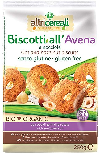 ALTRICEREALI Galletas de avena con avellanas, paquete de 1 unidad (1 x 250 g)