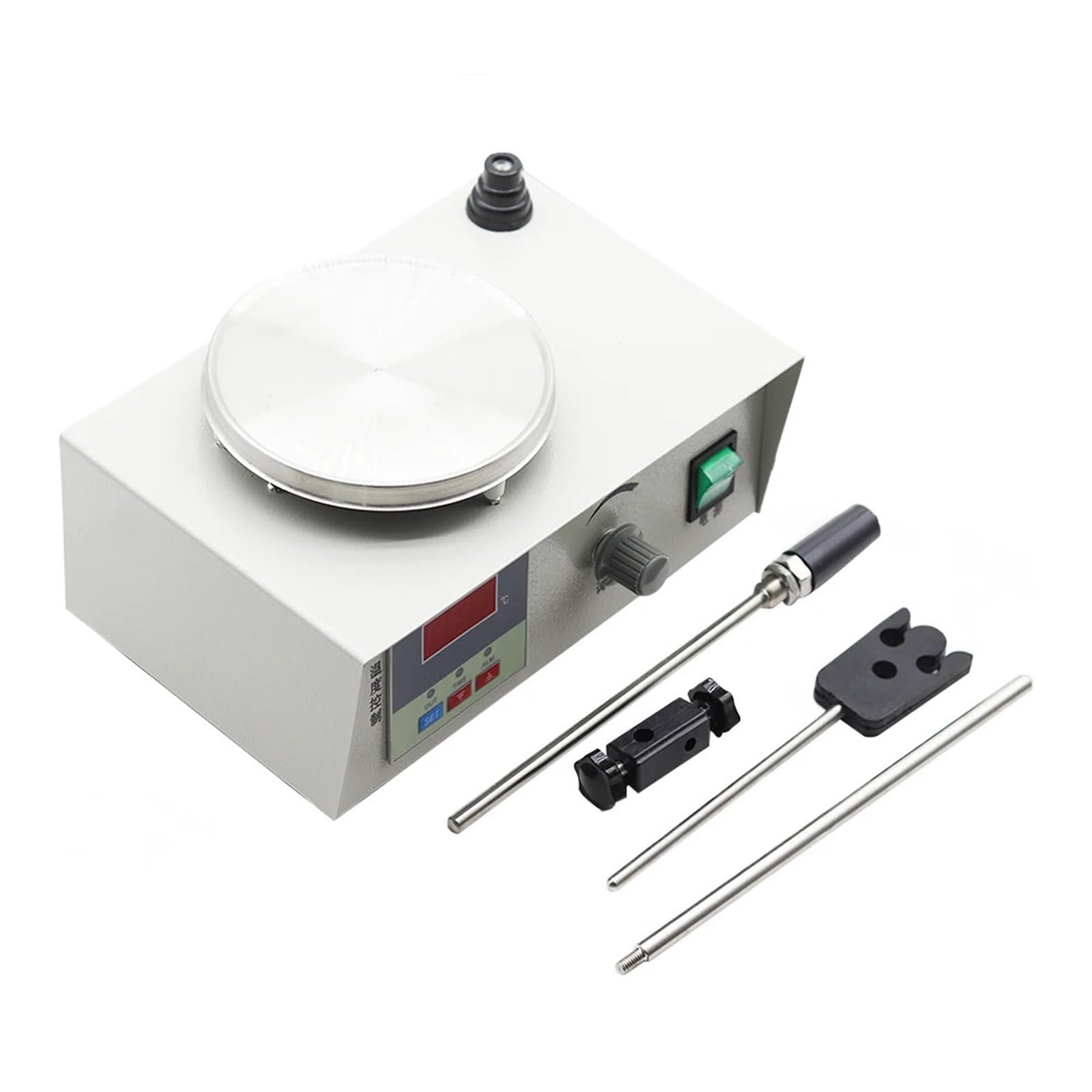 Magnetrührer Vortex Mixer mit digitaler Steuerung, konstante Temperatur Heizplatte, 1000ml Kapazität Kochplatte für Labor und Heimgebrauch