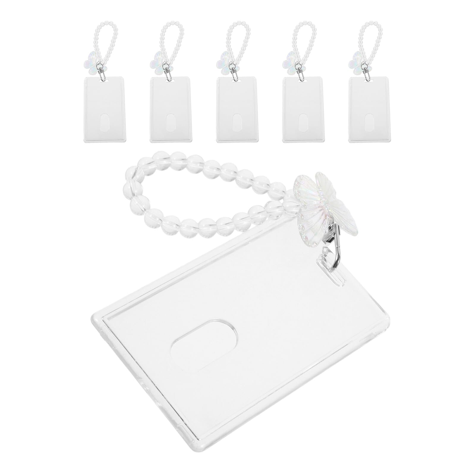Llavero portatarjetas fotográficas transparente, pack de 6 ideal para organizar la oficina y escuela 8