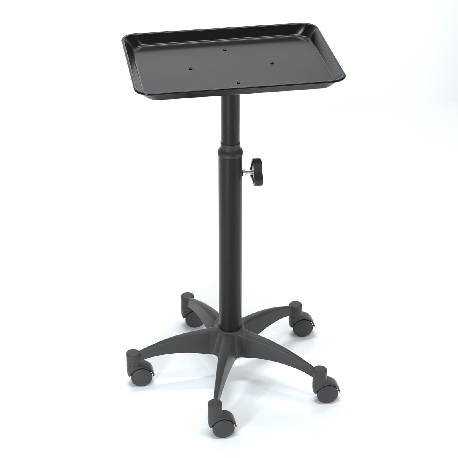 Salon Tray on Wheels, Adjustable Salon Service Rolling Salon Tray Hairstylist with Wheels-Color Tray for Hair Salon