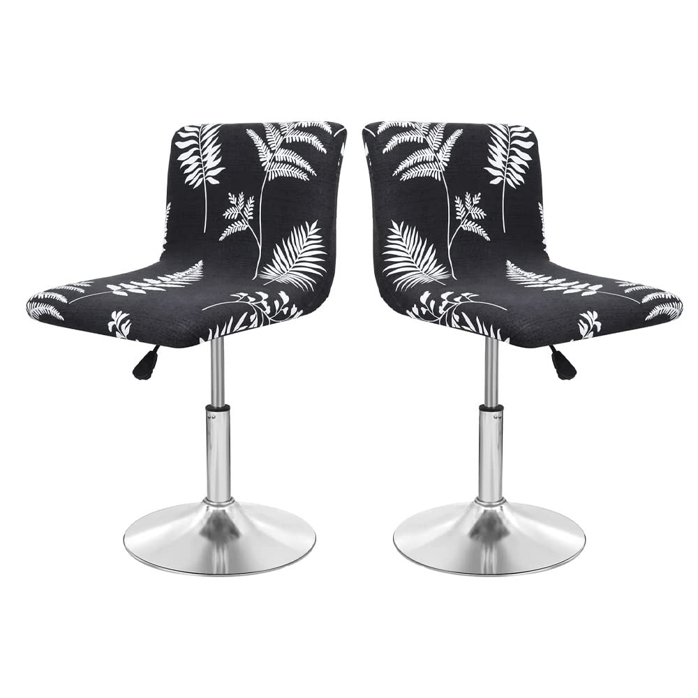 SDNAM Bar Stool Covers Barstool Chair Slipcovers Covers 2/4 Pack Stretch Slipcover Pattern for Short Swivel Dining Chair-Counter Height Side Chairs (Color : #11, Size : 2PCS)
