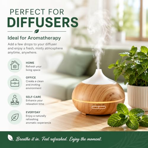 Aceite Esencial de Menta 100% Puro 2 Botellas 4 fl oz miniatura 4