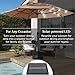 Best Choice Products 10ft 3-Tier Solar Patio Umbrella, Outdoor Market Sun Shade for Backyard, Deck, Poolside w/ 24 LED Lights, Tilt Adjustment, Easy Crank, 8 Ribs - Ivory