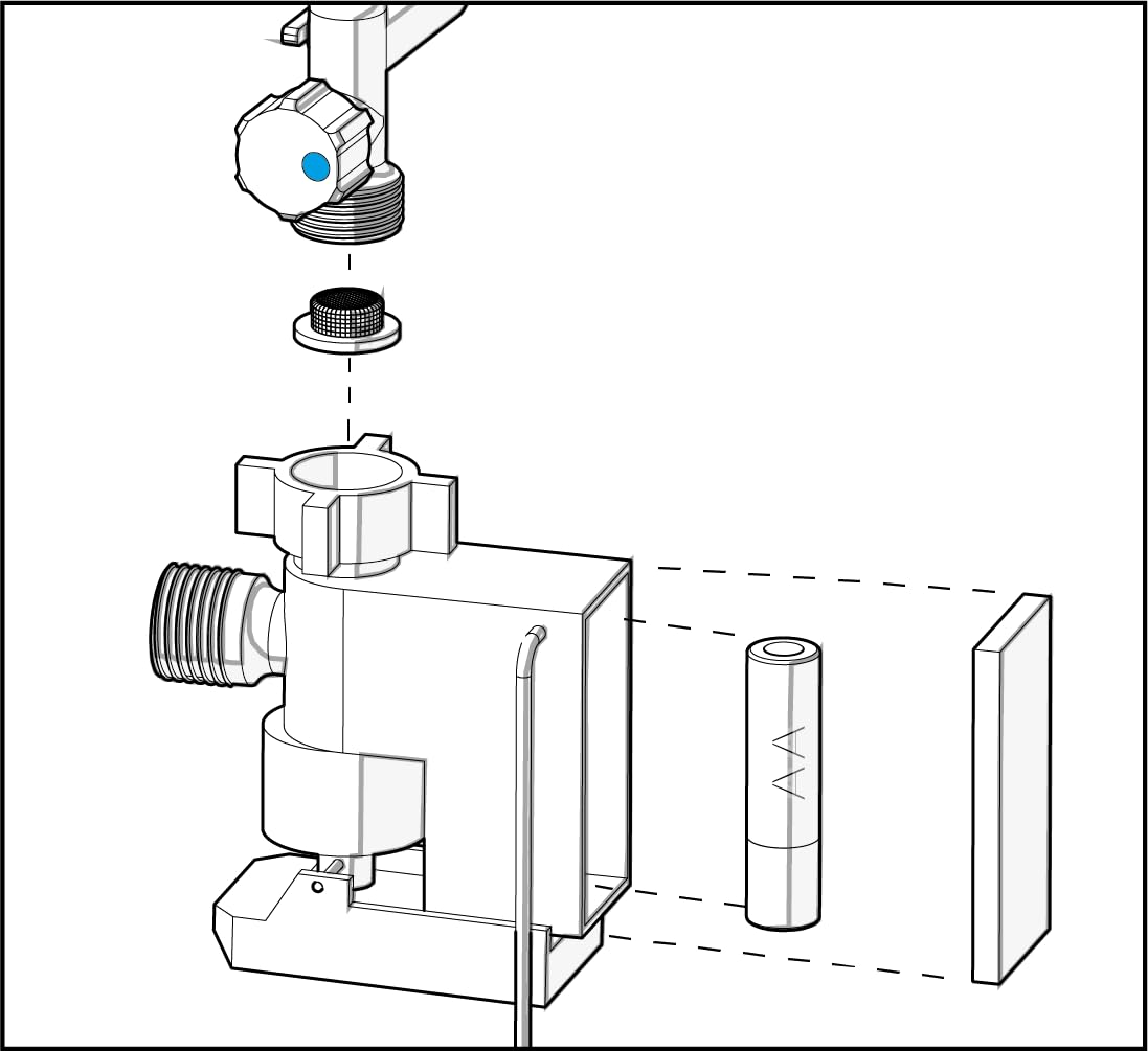 Hydro-Stopper, Aquastop, Wasserstop Cut-Off Ventil 3/4"-Anschluss für Waschmaschine, Geschirrspüler usw. Abschaltventil mit 1 Sensor.