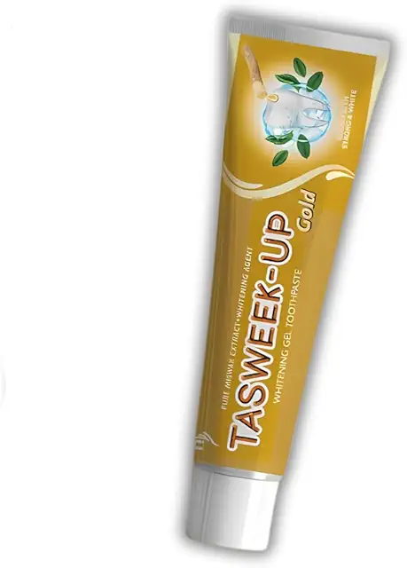 Miswak Tasweek-Up Gold Zahnpasta - Natürliche Aufhellung & Pflege