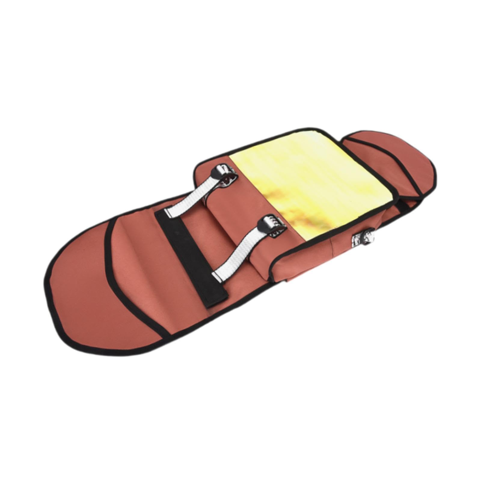 Yiju Skateboard Backpack Holder Skateboard Bag Waterproof Organizer Longboard Bag Shoulder Bag for Enthusiasts Adults Men Travel, Red