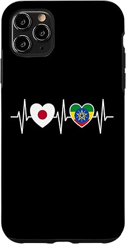 Funda para iPhone 11 Pro Max con bandera etíope de Japón y Etiopía