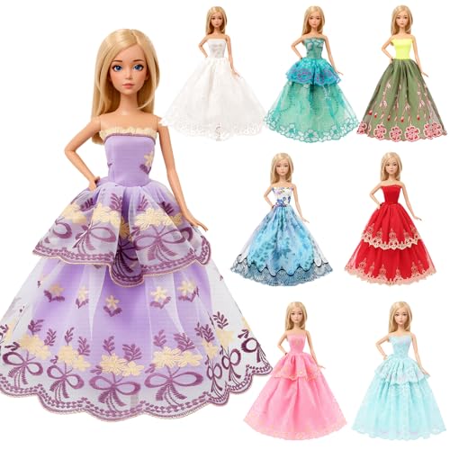 Miunana 5 Puppenkleidung Kleidung Zubehör Hochzeit Party...