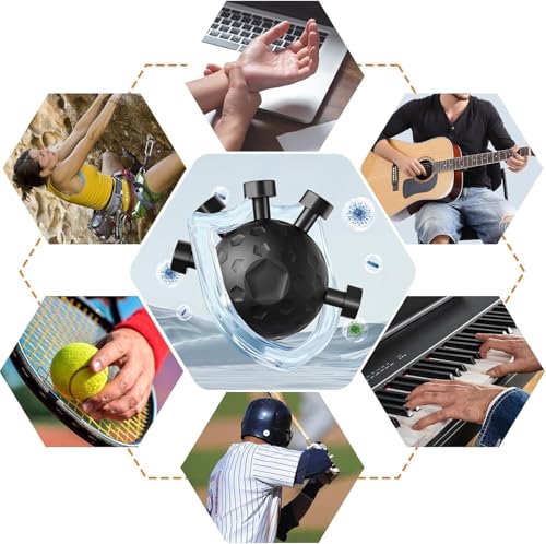 Image of Hand Grip Strengthener,Ultimate Finger Exerciser Strength Trainer Exercise Ball Hand Strengthener Hand Balls Workout Equipment for Men & Women (Finger Exerciser)