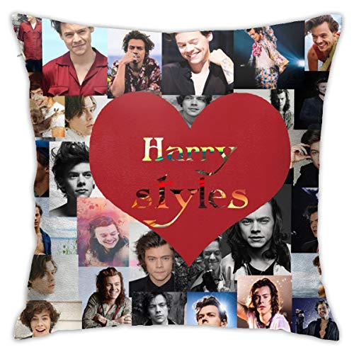 ZAZAHUI Lovely Pillow Case Casual Pillowcase Custom Cotton & Polyester Soft Square Zippered Cushion Throw Case Pillow Case Cover 18X18 (Twin Sides)